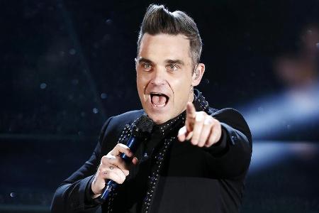 Robbie Williams bei einem seiner vielen Auftritte Robbie Williams bei einem seiner vielen Auftritte