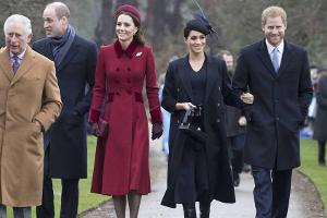 Hier lächeln Meghan und Kate die bösen Gerüchte weg