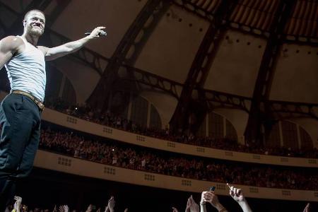 Dan Reynolds rockt die Bühne in Frankfurt am Main Dan Reynolds rockt die Bühne in Frankfurt am Main