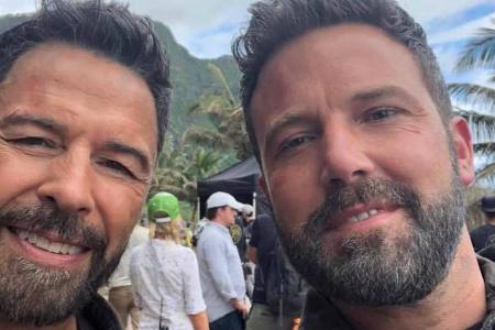Kaum auseinanderzuhalten: Ben Affleck (rechts) mit seinem Stuntdouble Rich Cetrone Kaum auseinanderzuhalten: Ben Affleck (rechts) mit seinem Stuntdouble Rich Cetrone
