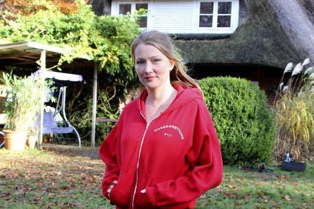 Katja Studt bei den Dreharbeiten zu Katja Studt bei den Dreharbeiten zu
