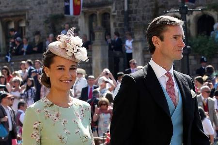 Strahlend schön wie immer: Pippa Middleton mit ihrem Mann James Matthews auf der Royal Wedding Strahlend schön wie immer: Pippa Middleton mit ihrem Mann James Matthews auf der Royal Wedding