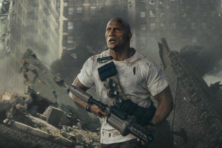 Dwayne Johnson als Davis Okoye in Dwayne Johnson als Davis Okoye in