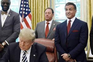 Sylvester Stallone zu Besuch bei Donald Trump