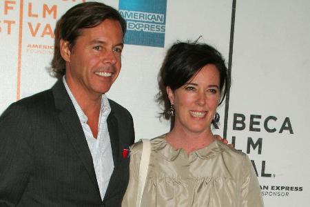Kate Spade hier zusammen mit ihrem Ehemann Andy Spade bei einer Veranstaltung im Jahr 2008 Kate Spade hier zusammen mit ihrem Ehemann Andy Spade bei einer Veranstaltung im Jahr 2008