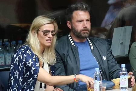 Ben Affleck und Lindsay Shookus bei den US Open in New York Ben Affleck und Lindsay Shookus bei den US Open in New York