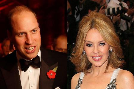 Kylie Minogue und Prinz William eint der Kampf gegen den Krebs Kylie Minogue und Prinz William eint der Kampf gegen den Krebs