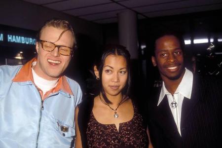 Stefan Raab, Minh-Khai Phan-Thi und Mola Adebisi während ihrer Zeit bei VIVA Stefan Raab, Minh-Khai Phan-Thi und Mola Adebisi während ihrer Zeit bei VIVA