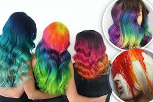 Verrückter Frisuren-Trend: Haare färben im Paintball-Stil