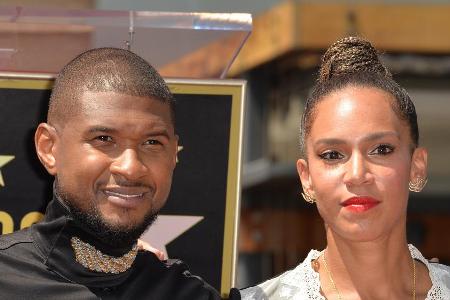 Usher und Grace Miguel bei einer Veranstaltung in Hollywood Usher und Grace Miguel bei einer Veranstaltung in Hollywood