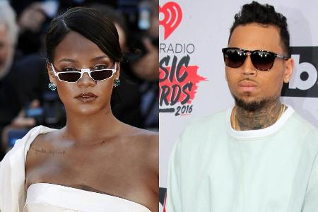 Rihanna und Chris Brown haben jeweils auf die Snapchat-Werbung reagiert Rihanna und Chris Brown haben jeweils auf die Snapchat-Werbung reagiert
