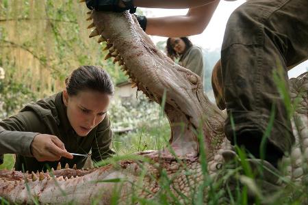 Lena (Natalie Portman) kann ihren Augen kaum trauen - ebenso wie die Zuschauer Lena (Natalie Portman) kann ihren Augen kaum trauen - ebenso wie die Zuschauer