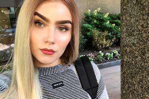 Nathalie Volk hat sich von ihren braunen Haaren verabschiedet