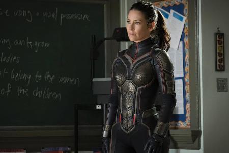 Evangeline Lilly als Superheldin Wasp im neuen Marvel-Film Evangeline Lilly als Superheldin Wasp im neuen Marvel-Film