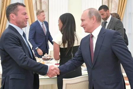 Lothar Matthäus durfte während der Fußball-WM in Russland Wladimir Putin treffen Lothar Matthäus durfte während der Fußball-WM in Russland Wladimir Putin treffen