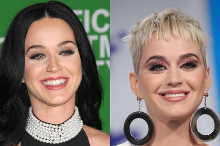 Katy Perry meisterte den Wechsel vom für sie typischen schwarzen Haar zum hellblonden Kurzhaarschnitt Katy Perry meisterte den Wechsel vom für sie typischen schwarzen Haar zum hellblonden Kurzhaarschnitt