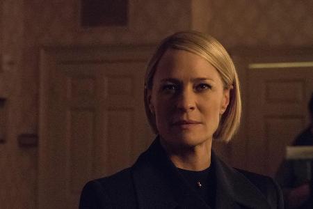 Robin Wright als Claire Underwood in Staffel sechs von Robin Wright als Claire Underwood in Staffel sechs von