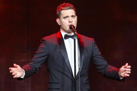 Michael Bublé, hier bei einem Auftritt in den USA, stand am Samstag in Dublin endlich wieder auf der Bühne Michael Bublé, hier bei einem Auftritt in den USA, stand am Samstag in Dublin endlich wieder auf der Bühne