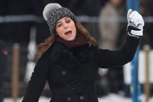 Prinz William und Herzogin Kate in Schweden: Riesenspaß auf dem Eis