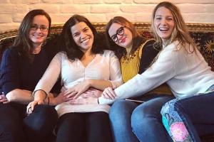 Was für eine Reunion: Alexis Bledel, America Ferrera, Amber Tamblyn und Blake Lively (v.l.n.r.)