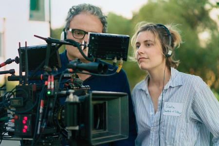 Greta Gerwig bei den Dreharbeiten zu Greta Gerwig bei den Dreharbeiten zu