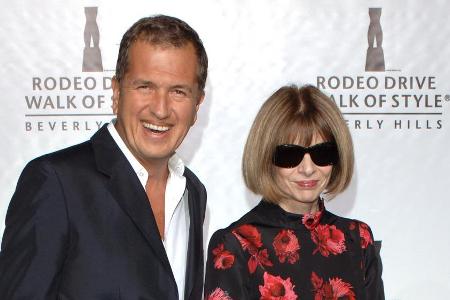 Sie kennen sich gut: Star-Fotograf Mario Testino und US-Vogue-Chefin Anna Wintour Sie kennen sich gut: Star-Fotograf Mario Testino und US-Vogue-Chefin Anna Wintour