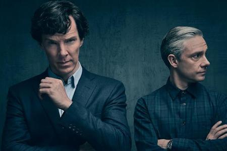 In der Serie und inzwischen auch im echten Leben nicht immer einer Meinung: Benedict Cumberbatch (Sherlock Holmes, l.) und M... In der Serie und inzwischen auch im echten Leben nicht immer einer Meinung: Benedict Cumberbatch (Sherlock Holmes, l.) und M...