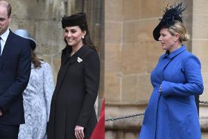 Babybauch-Schaulaufen bei der royalen Ostermesse