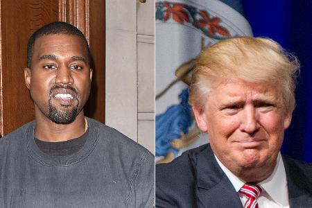 Kanye West (l.) liebt Donald Trump Kanye West (l.) liebt Donald Trump