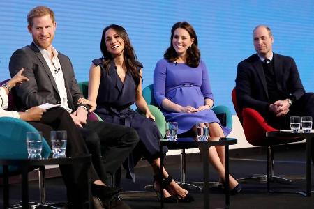 Das royale Quartett ist vollständig: Prinz Harry, Meghan Markle, Herzogin Kate und Prinz William Das royale Quartett ist vollständig: Prinz Harry, Meghan Markle, Herzogin Kate und Prinz William