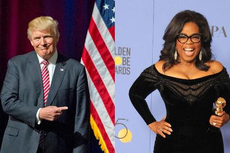 Donald Trump sieht in Oprah Winfrey keine Gefahr für sein Amt Donald Trump sieht in Oprah Winfrey keine Gefahr für sein Amt