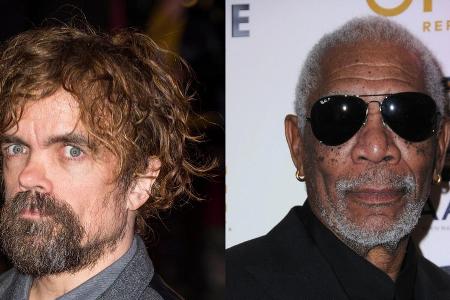 Peter Dinklage (l.) und Morgan Freeman versuchen sich im Rappen Peter Dinklage (l.) und Morgan Freeman versuchen sich im Rappen