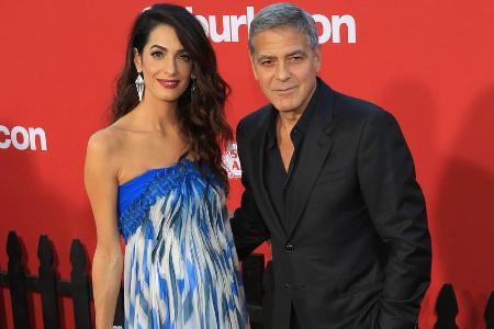 George Clooney mit Ehefrau Amal Alamuddin George Clooney mit Ehefrau Amal Alamuddin