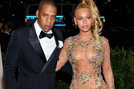 Jay Z und Beyoncé bei einem Auftritt in New York Jay Z und Beyoncé bei einem Auftritt in New York