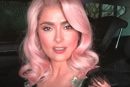 Salma Hayek trug beim Salma Hayek trug beim