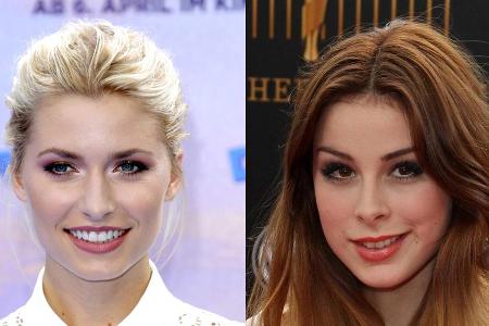Lena Gercke (l.) und Lena Meyer-Landrut duellieren sich bei Lena Gercke (l.) und Lena Meyer-Landrut duellieren sich bei