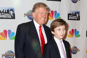 Barron Trump nimmt seine Klasse zum Präsidenten mit