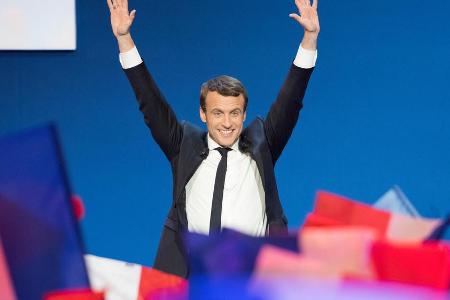 Allgemeines Aufatmen über die Wahl von Präsident Emmanuel Macron Allgemeines Aufatmen über die Wahl von Präsident Emmanuel Macron