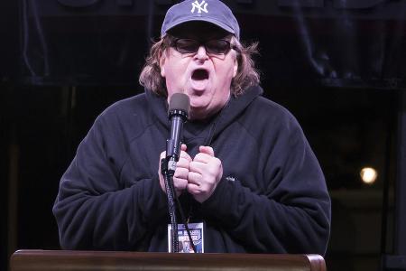 Michael Moore bei einer Veranstaltung im Januar