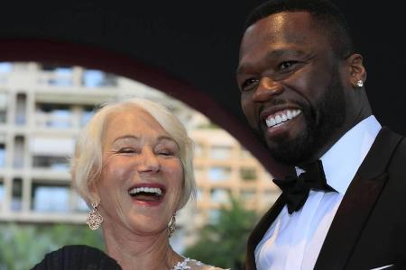 Verstanden sich ganz offensichtlich blendend: Helen Mirren und 50 Cent Verstanden sich ganz offensichtlich blendend: Helen Mirren und 50 Cent
