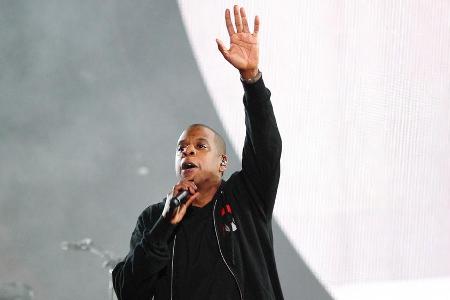 Jay Z bei einem Auftritt in New York Jay Z bei einem Auftritt in New York