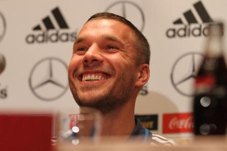 Dieses Lachen hat Poldi offenbar auch seiner Tochter vererbt Dieses Lachen hat Poldi offenbar auch seiner Tochter vererbt