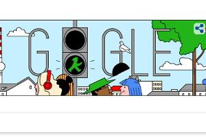 Google Doodle: Das Berliner Ampelmännchen feiert 56. Geburtstag
