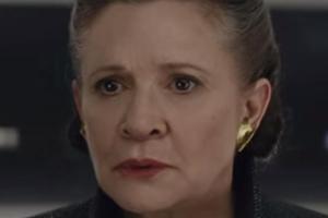Carrie Fisher im "Star Wars: Die letzten Jedi"-Trailer