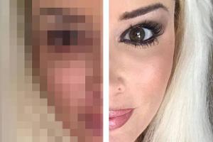 Vorher/Nachher: Daniela Katzenberger zeigt krasse Make-up-Verwandlung