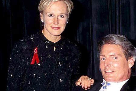 Glenn Close und Christopher Reeve verband eine innige Freundschaft Glenn Close und Christopher Reeve verband eine innige Freundschaft