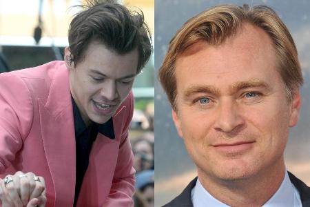 Christopher Nolan (r.) hatte keine Ahnung, wie beliebt Harry Styles ist Christopher Nolan (r.) hatte keine Ahnung, wie beliebt Harry Styles ist