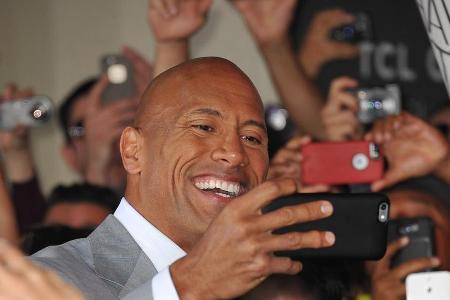 Das präsidentielle Bad in der Menge hat Dwayne Das präsidentielle Bad in der Menge hat Dwayne