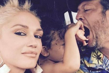 Familienidylle: Gwen Stefani, ihr Sohn Apollo und Freund Blake Shelton Familienidylle: Gwen Stefani, ihr Sohn Apollo und Freund Blake Shelton