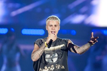 Hier will er erstmal nicht mehr sein: Justin Bieber auf der Bühne in den USA Hier will er erstmal nicht mehr sein: Justin Bieber auf der Bühne in den USA